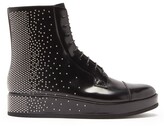 Thumbnail for your product : Noir Kei Ninomiya X Church's Studded Leather Boots - Black