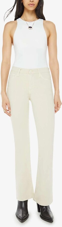 Mother The Weekender Sneak Flare Jean In Frozen Cream