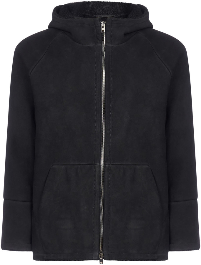 Salvatore Santoro Suede And Shearling Hooded Jacket - ShopStyle Outerwear
