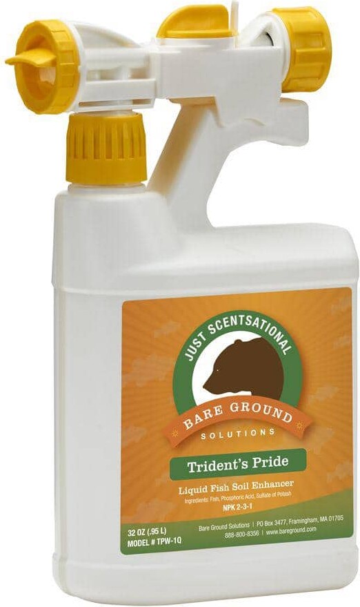 Just Scentsational 32 oz. Organic Ready to Use Tridents Pride Liquid Fish Fertilizer with Hose End Mixing Sprayer