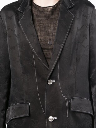 Sulvam Contrast-Stitched Jacket