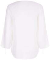 Thumbnail for your product : 120% Lino Embellished Tunic Top