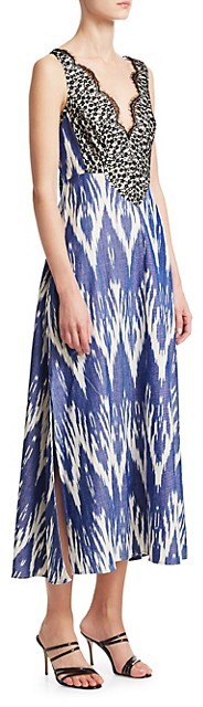 ikat cotton maxi dress