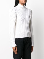 Thumbnail for your product : Dondup Cable-Knit Puff Sleeves Jumper