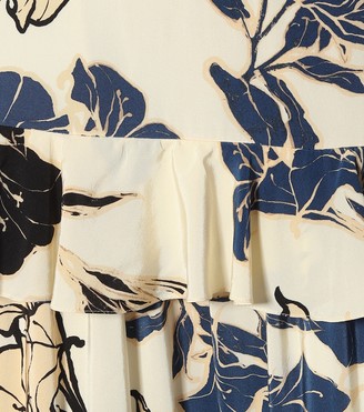 Johanna Ortiz Sheer Decoration silk gown