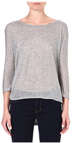 Thumbnail for your product : Enza Costa Pleated-back jersey top