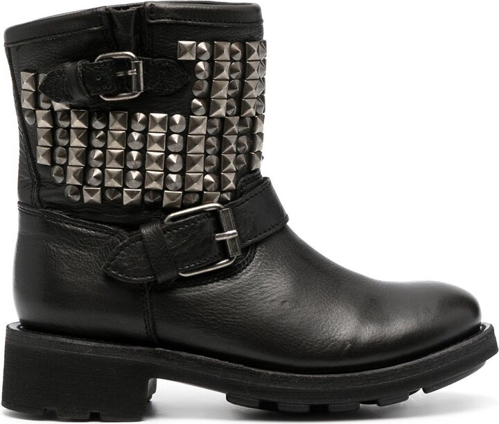Ash Studded Leather Boots | ShopStyle