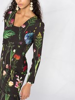 Thumbnail for your product : Boutique Moschino Photographic-Floral Ruffle Hem Dress