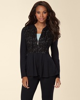 Thumbnail for your product : Soma Intimates Divine Terry Lace Peplum Jacket Black