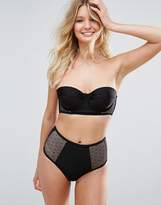 Thumbnail for your product : Wolfwhistle Wolf & Whistle Dot Mesh Bikini Top DD-G Cup