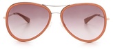 Thumbnail for your product : M Missoni Patterned Temple Aviators