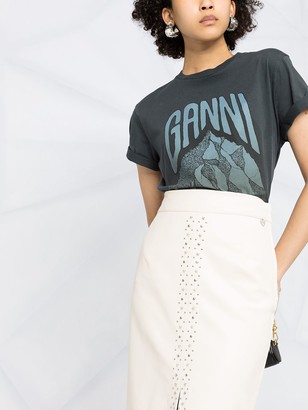 Twin-Set Stud-Embellished Pencil Skirt