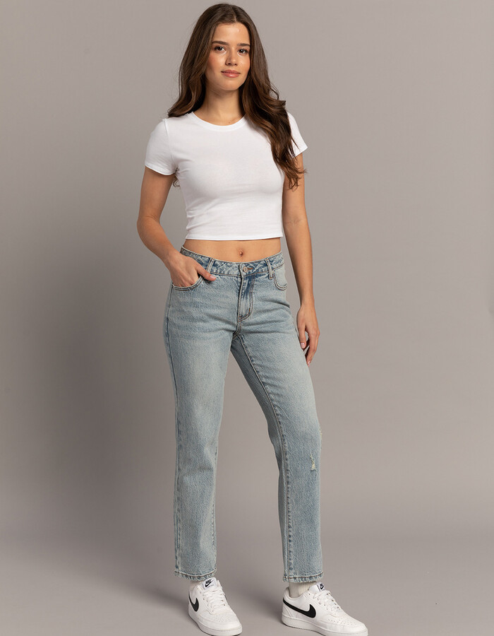 RSQ Womens Low Rise Straight Jeans - ShopStyle