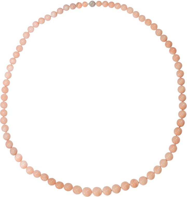 Assael Angel Skin Coral Bead Necklace