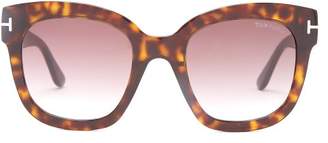 Tom Ford Eyewear - Beatrix Acetate Sunglasses - Womens - Tortoiseshell
