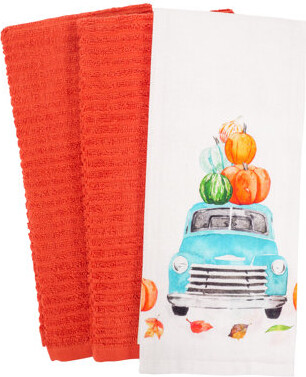 KAF Home Watercolor Harvest Truck Tea Tower