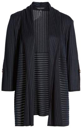 Ming Wang Stripe Jacquard Jacket