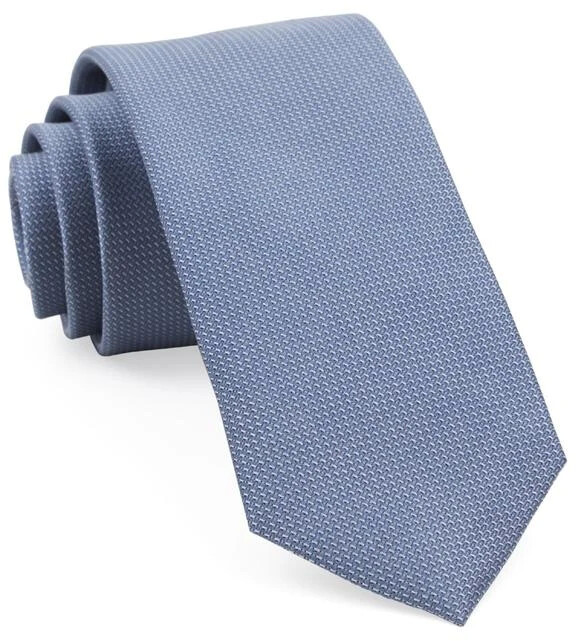 Tiebar Union Solid Slate Blue Tie - ShopStyle