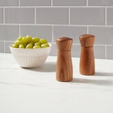 Thumbnail for your product : Threshold 2pc Acacia Indented Salt Shaker and Pepper Grinder Set