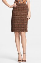Thumbnail for your product : St. John Crosshatch Tweed Knit Skirt