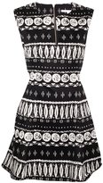 Thumbnail for your product : Jet Set Veronica Beard Woodblock Print Flounce Skirt Dress
