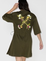 Thumbnail for your product : Off-White Floral Arrows drawstring dress