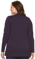 Thumbnail for your product : Croft & Barrow Plus Size Essential Solid Open-Front Cardigan