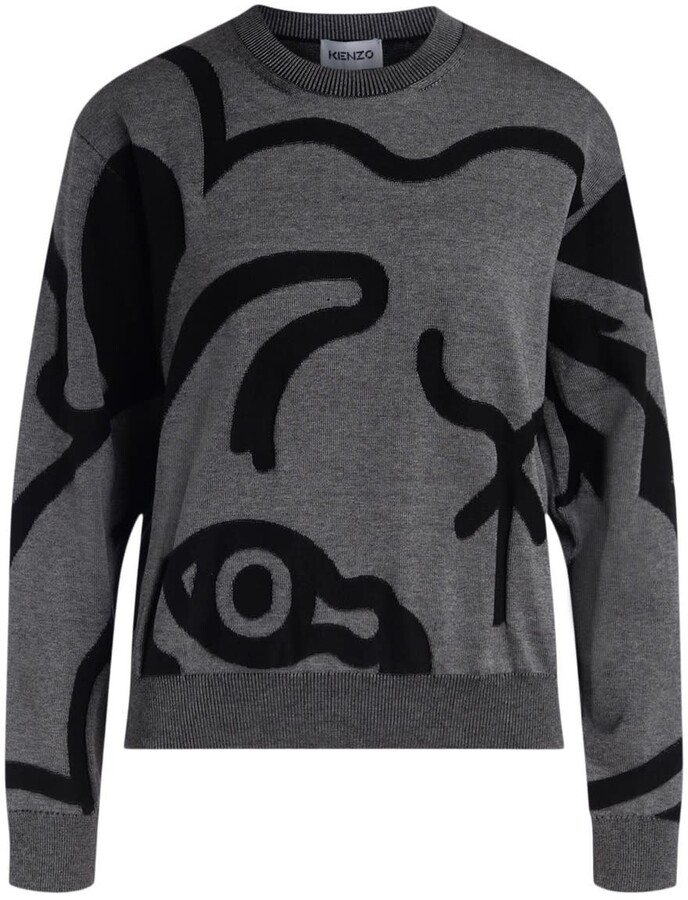 kenzo gray sweater