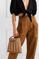 Thumbnail for your product : Ulla Johnson Taja Leather-trimmed Rattan Backpack - Beige