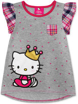 Thumbnail for your product : Hello Kitty Little Girls' Flutter Sleeve Tee