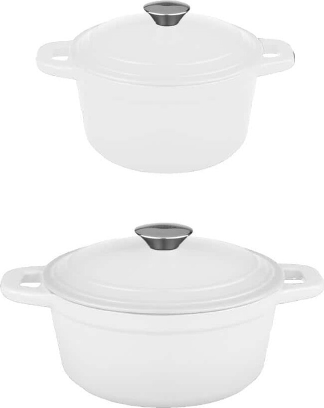 Berghoff Neo 4-Piece Cast Iron Stock Pot Set with Lids