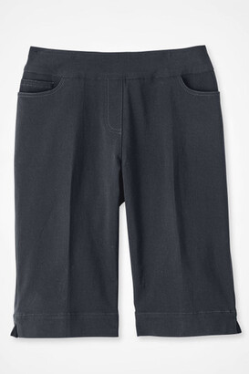 Coldwater Creek Women's Pull-On Anywear ShapeMe Shorts - Black - 4P - Petite Size