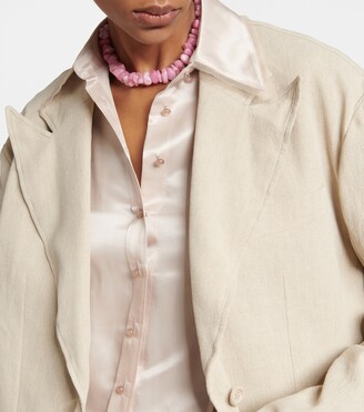 Acne Studios Linen and cotton blazer