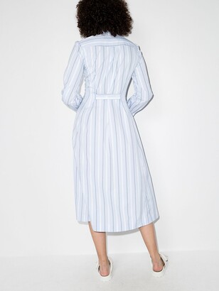 Evi Grintela Look7 stripe-pattern shirtdress