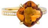 Thumbnail for your product : Frederic Sage Jelly Bean Citrine & Diamond Cocktail Ring
