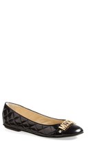 Thumbnail for your product : Moschino Logo Quilted Ballet Flat (Women)