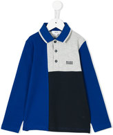 Thumbnail for your product : Boss Kids tonal longsleeved polo shirt