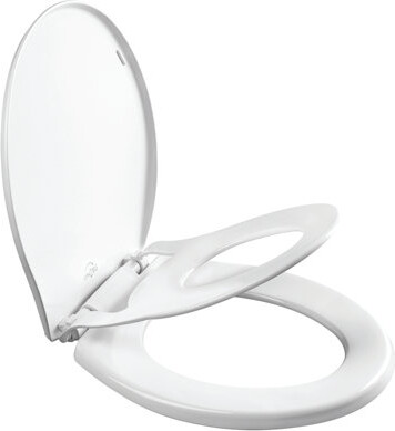 Bemis Little2Big Toilet Seat with Built-In Potty Training Seat, Slow Close, Easy Install, Elongated, White