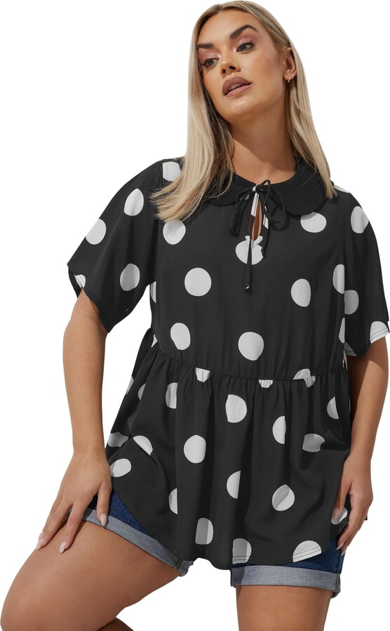 Plus Size Polka Dot Tops ShopStyle UK