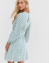 Thumbnail for your product : Closet London Closet long sleeve polka dot skater dress
