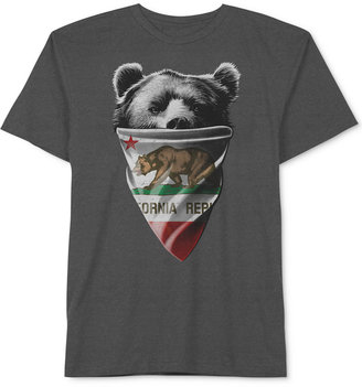 JEM Men's California Republic Bear Bandit T-Shirt