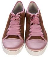 Thumbnail for your product : Lanvin Suede Low-Top Sneakers