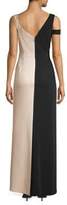 Thumbnail for your product : BCBGMAXAZRIA Asymmetric Colorblock Gown