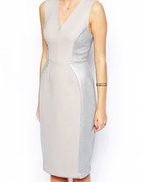 Thumbnail for your product : ASOS Textured Panel Pencil Dress