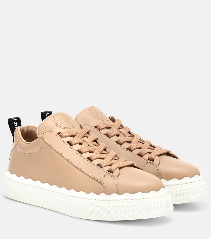 chloe lauren leather sneakers