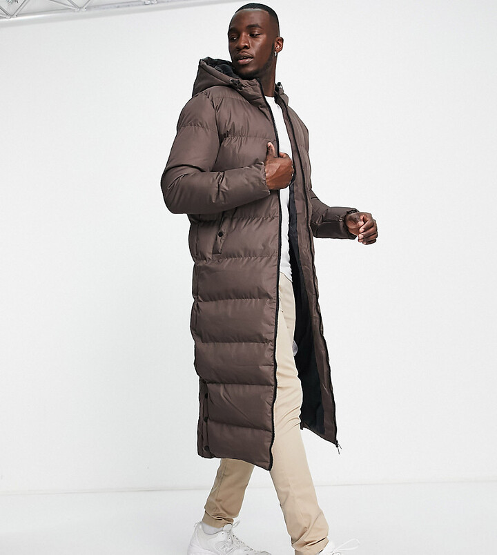 Mens Longline Puffer Jacket | ShopStyle UK
