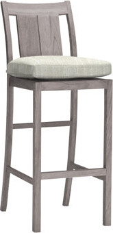 Summer Classics Croquet Teak Outdoor Bar Stool 30 in.