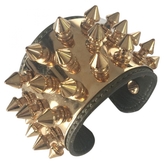 Thumbnail for your product : Aurélie Bidermann Gold Leather Bracelet