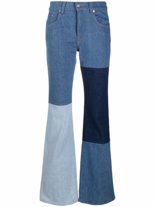 7 For All Mankind Patchwork-Design Jeans