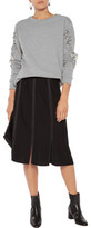 Thumbnail for your product : Iris and Ink Pat Ruffle-Trimmed Cotton-Jersey Sweatshirt